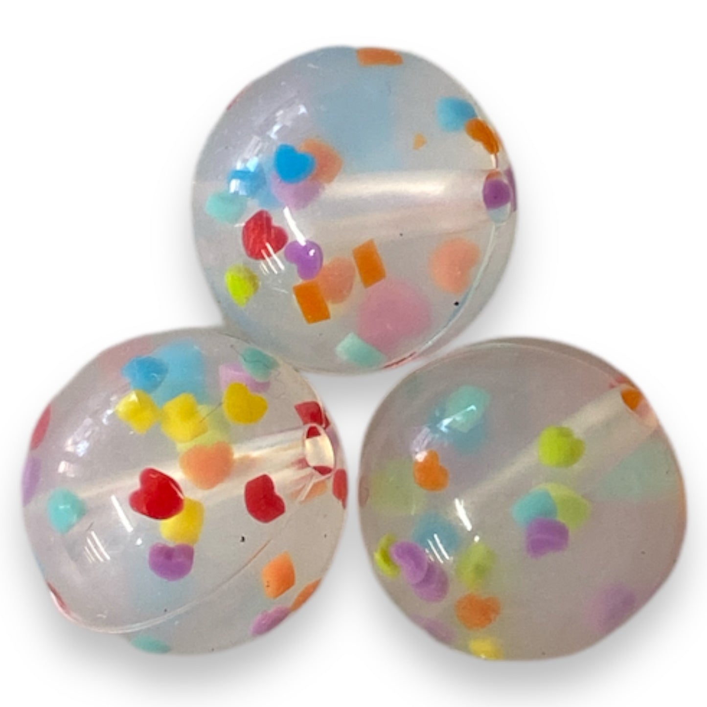 T279 - 12mm "Confetti" Silicone Beads