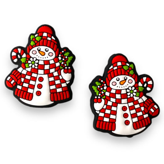 h904 -  “Snowman” Silicone Focal Bead (1 Count)