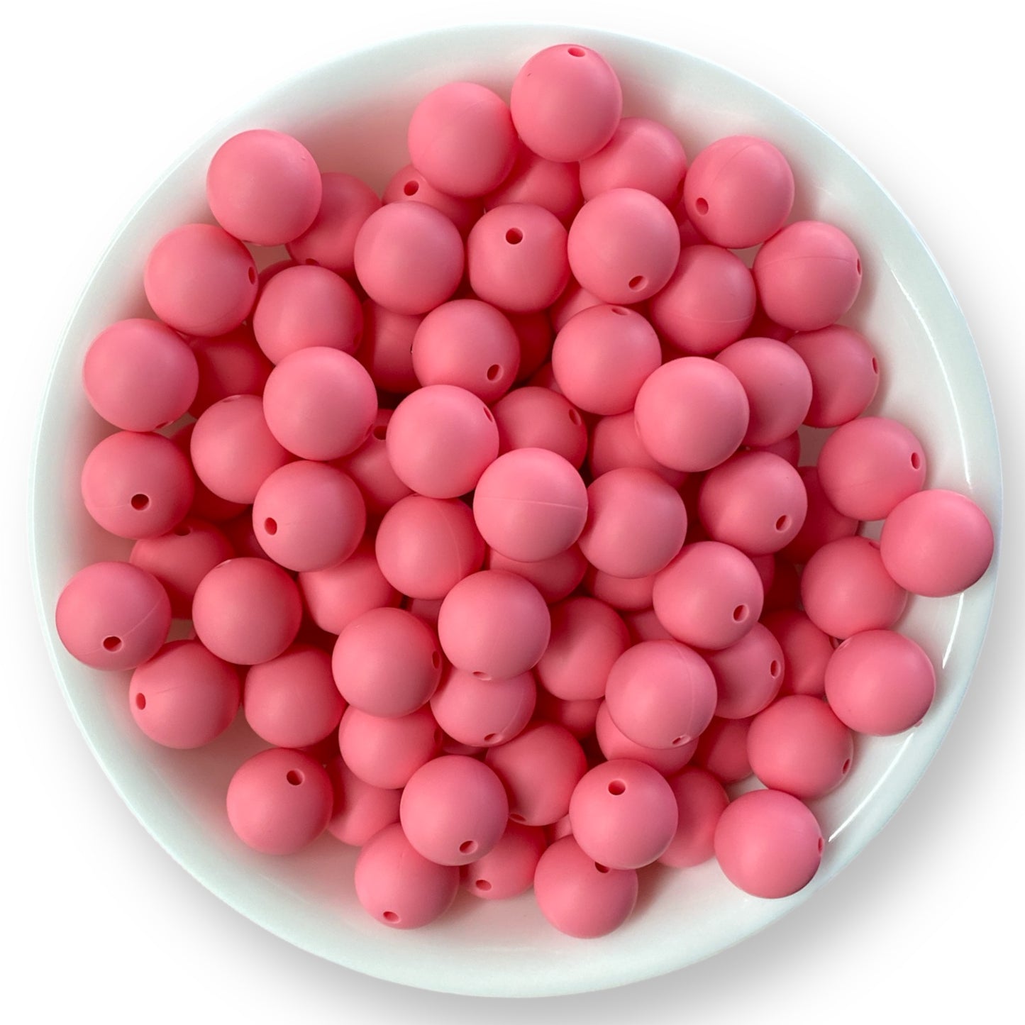 A13 - 15mm "Baby Pink" (10 Count)  Silicone beads,  Craft Supplies, Keychain Making, DIY Pens