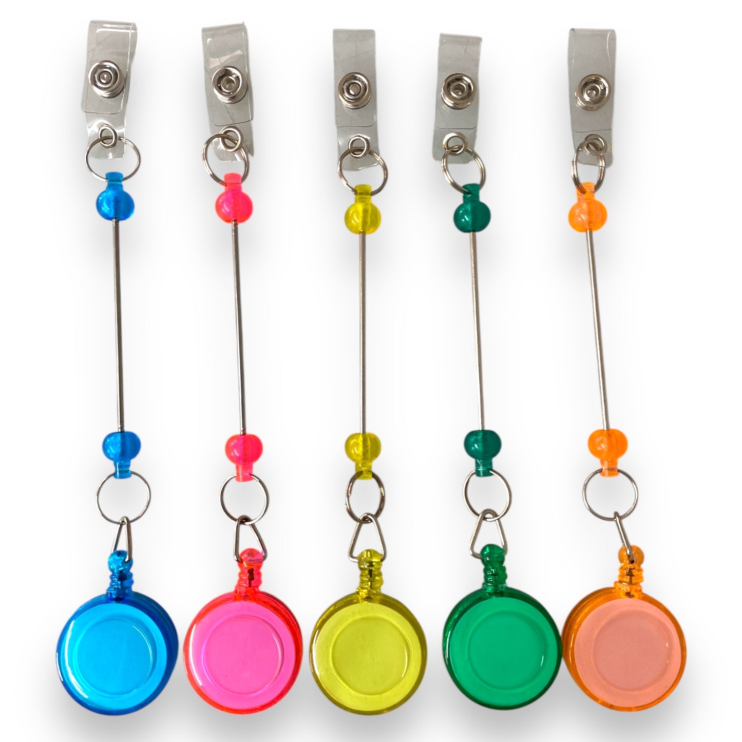 Z/9 - "Badge Reel Pack" - 5 Count Beadable Badge Reels