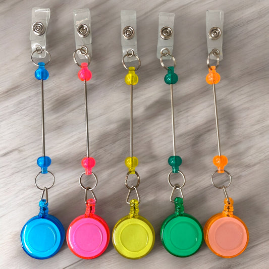 Z/9 - "Badge Reel Pack" - 5 Count Beadable Badge Reels