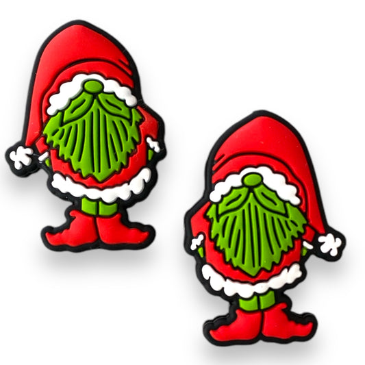 h923 -  “Grinchy Gnome" Silicone Focal Bead (1 Count)