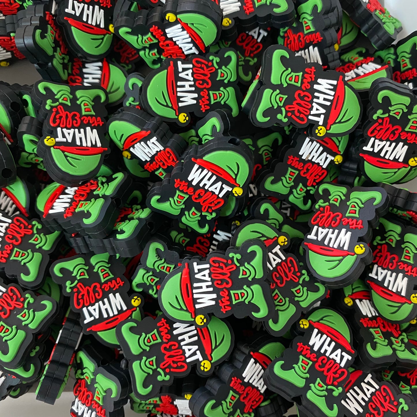 h866 -  “What The Elf" Silicone Focal Bead (1 Count)