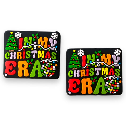 X366 -  “In My Christmas Era" Silicone Focal Bead (1 Count)