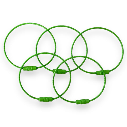 CK-332 - "Green" 150mm x 2mm Stainless Steel Cable ( 1 Count)