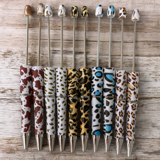 PEN Y- "Animal Print Pen Pack" - 10 Count Beadable Pens