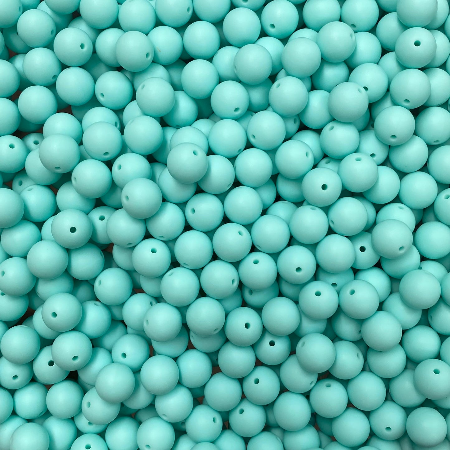 30 / 15mm - Light Aqua Silicone Bead