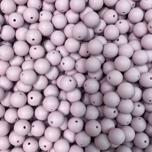 48 / 15mm - Lavender Silicone Bead