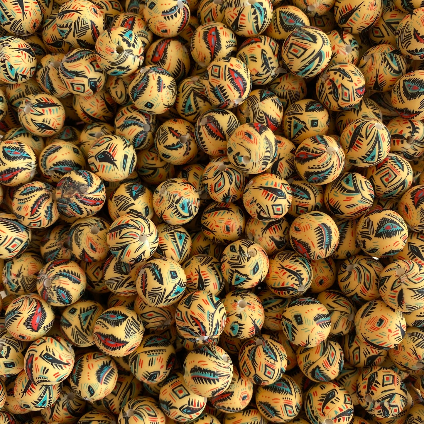 #776 - 15mm “Tyler” Silicone Beads