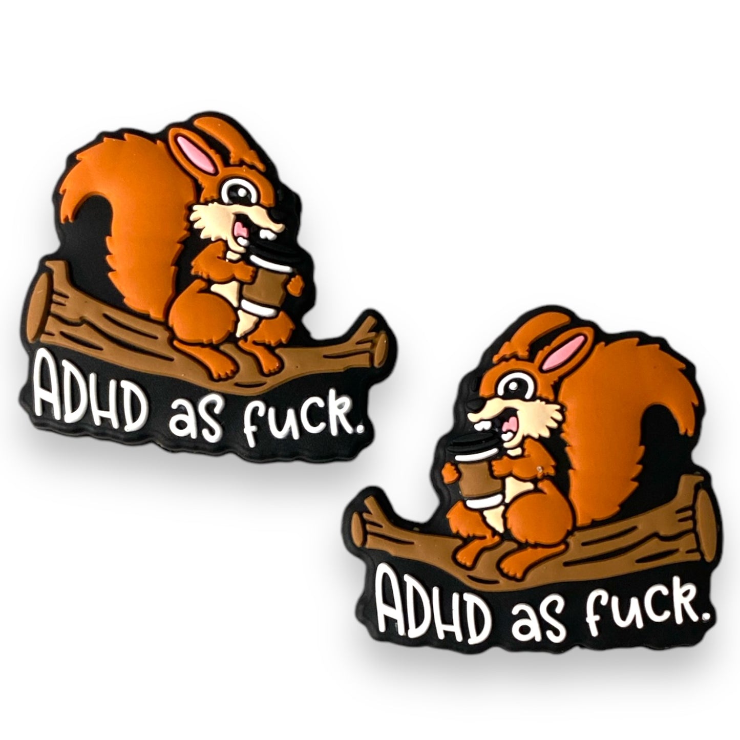 h1000 -  “ADHD As F*ck” Silicone Focal Bead (1 Count)