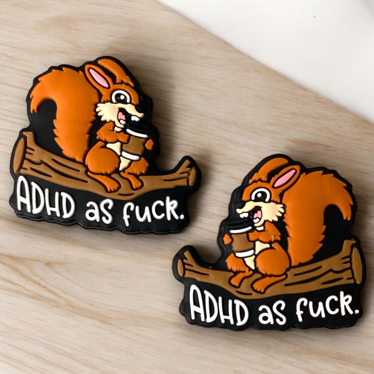 h1000 -  “ADHD As F*ck” Silicone Focal Bead (1 Count)