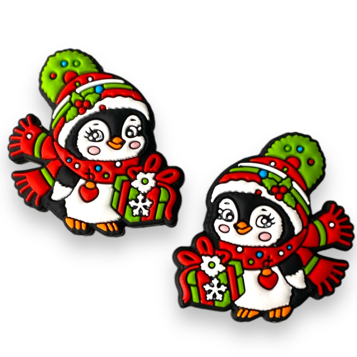 h994-  “Penguin” Silicone Focal Bead (1 Count)