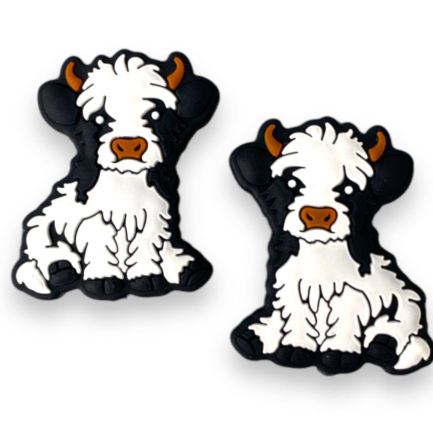 T127-   "Shaggy Cow” Silicone Focal Bead (1 Count)