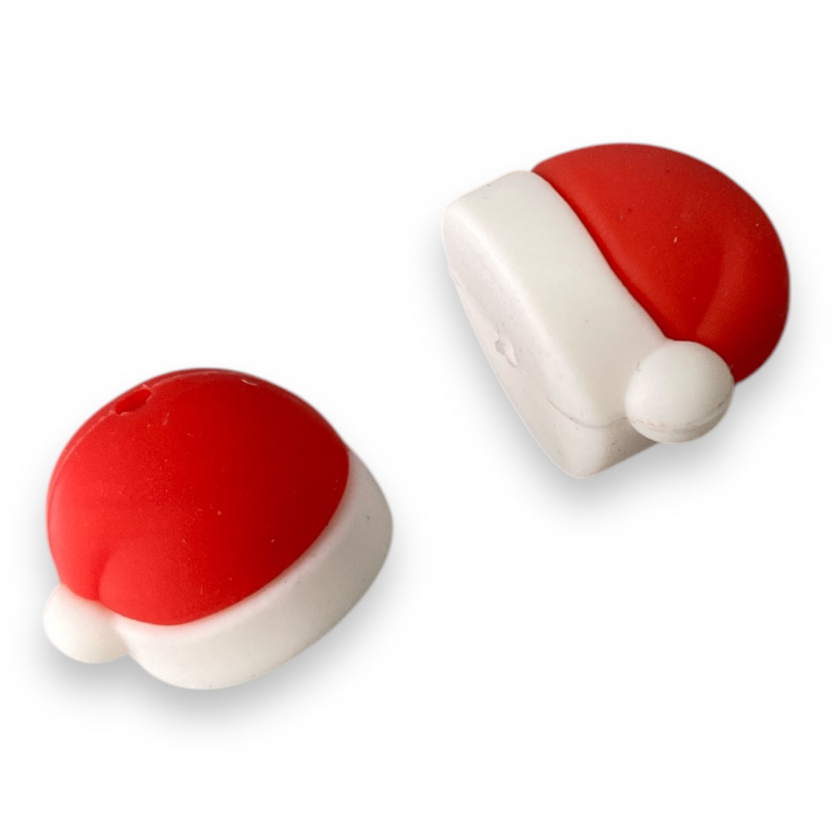 h805-  “3D Santa Hat” Silicone Focal Bead (1 Count)