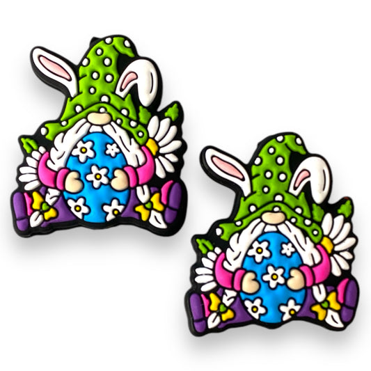 h891-  “Gnome Bunny” Silicone Focal Bead (1 Count)