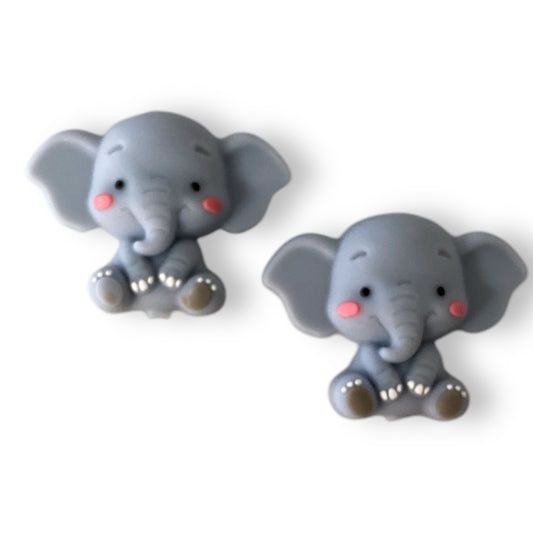 T442-  “3D Elephant” Silicone Focal Bead (1 Count)