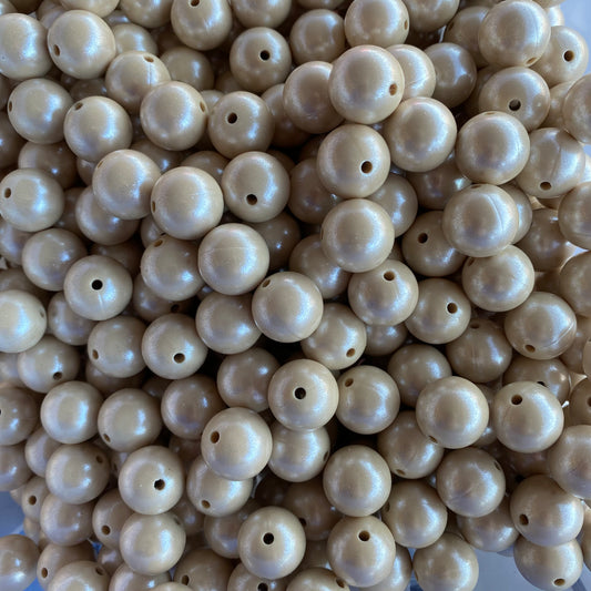 #734 - 15mm "Cream" Opal Silicone Beads