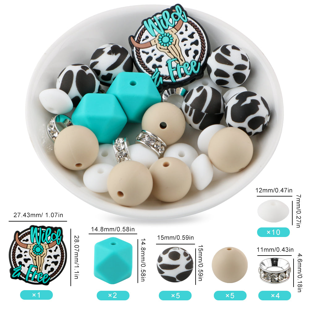 Z/510 - "Wild & Free" Western Silicone Bead Bling Kit