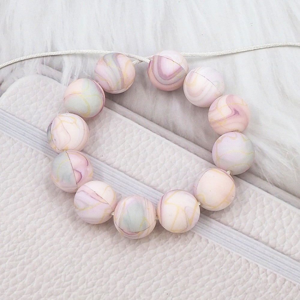 12mm-  P-24 "Silk”  Silicone  Beads