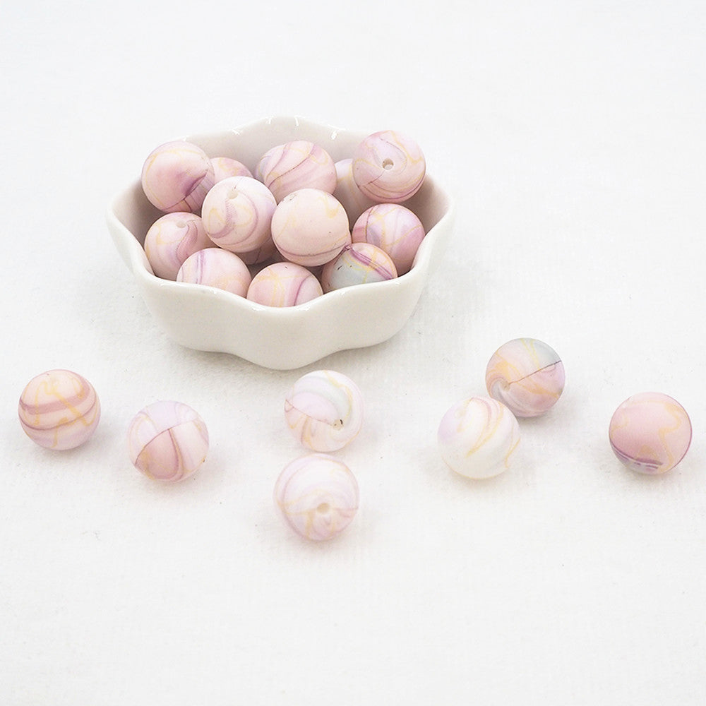 12mm-  P-24 "Silk”  Silicone  Beads