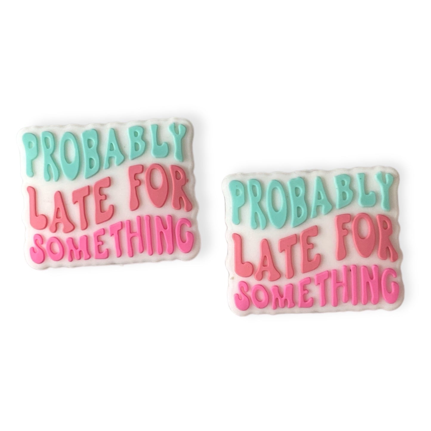 e526 - "Probably Late for Something" Exclusive  Focal Bead (1 Count) Silicone