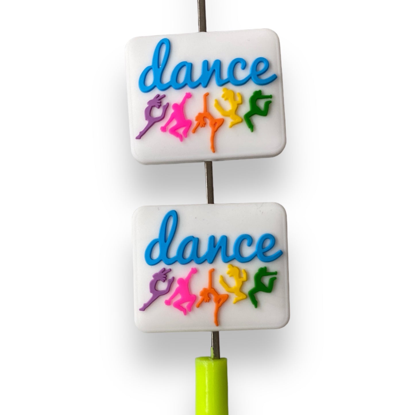 X306 -  "Dance"  Exclusive  Focal Bead Silicone (1 Count)