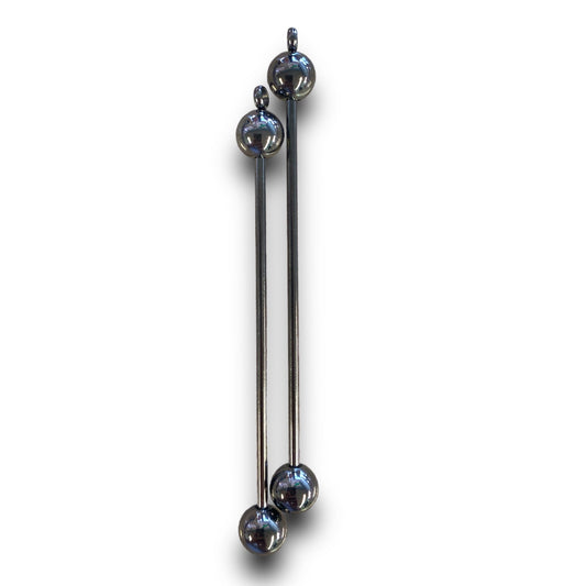 P77 - "Gunmetal" Beadable Bars