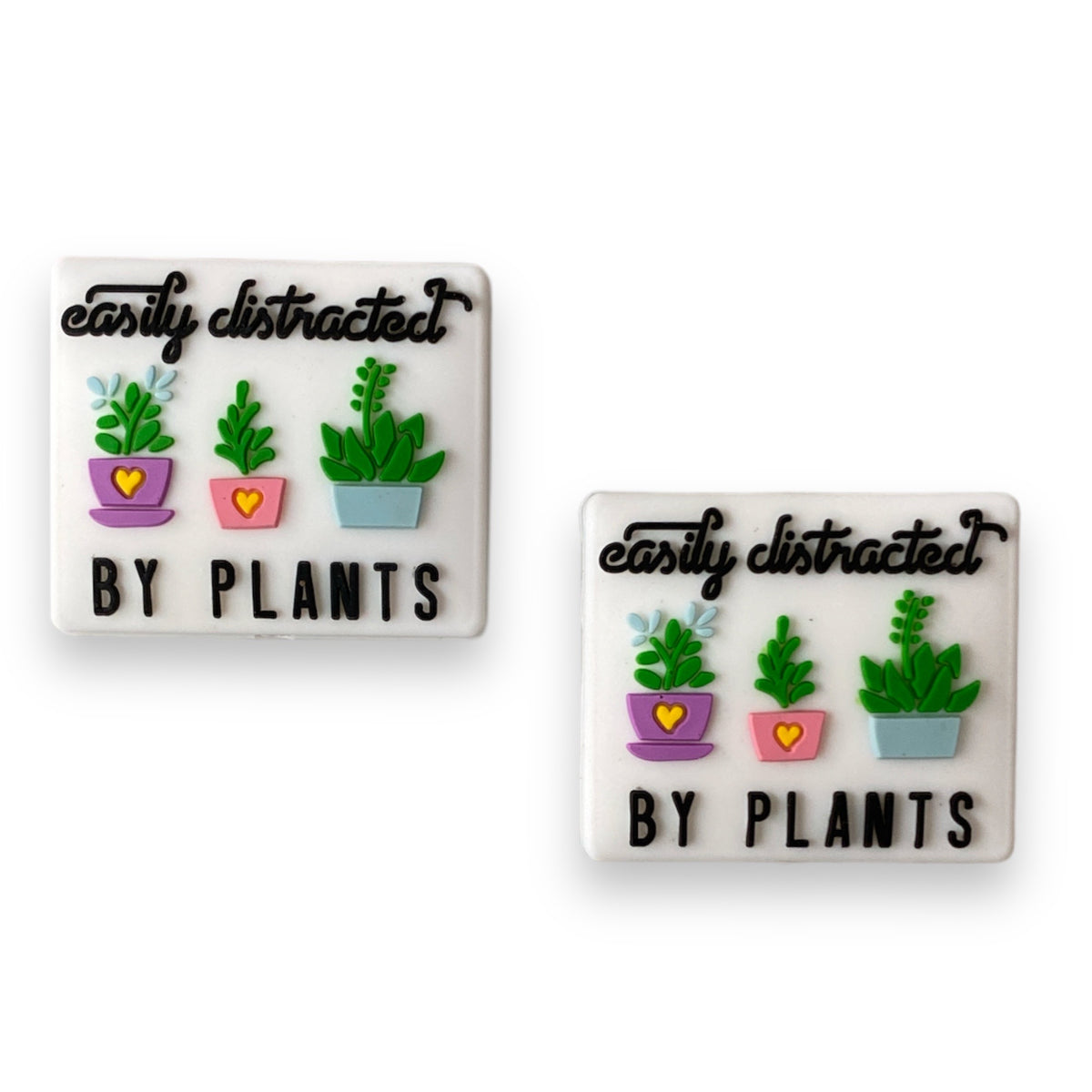 h949- "Easily Distracted By Plants"  Exclusive  Focal Bead Silicone (1 Count)