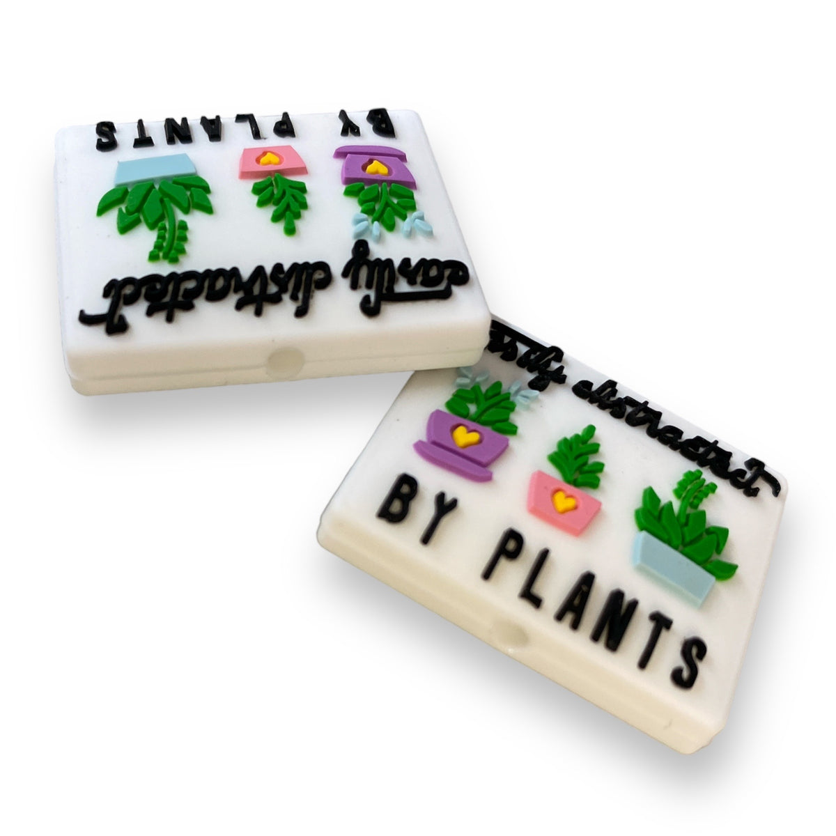 h949- "Easily Distracted By Plants"  Exclusive  Focal Bead Silicone (1 Count)