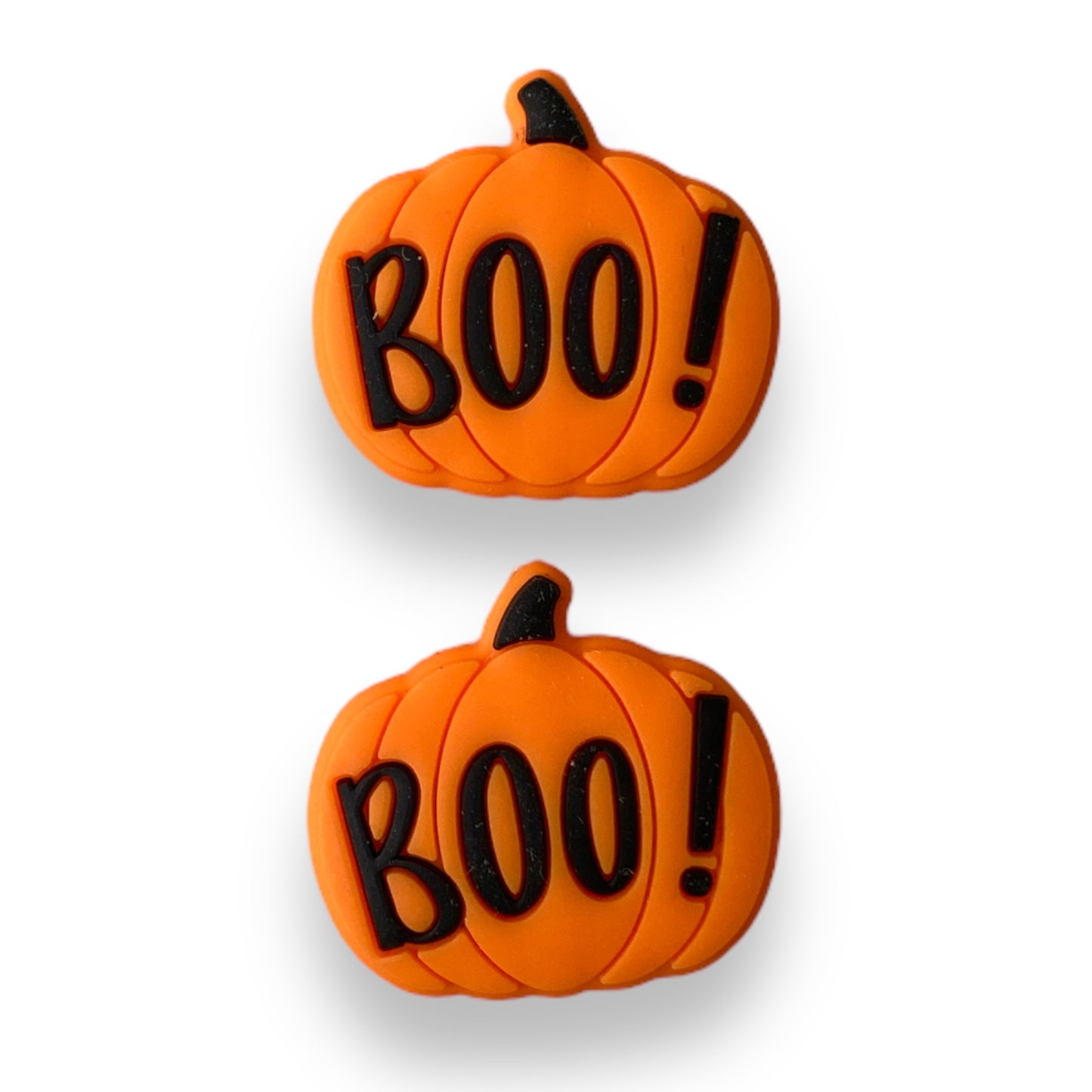 h990- Boo Pumpkin Focal Bead Silicone