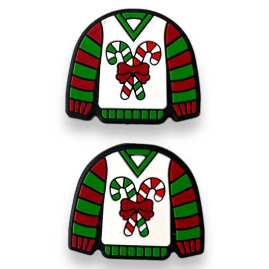 X34 - Ugly Christmas Sweater Focal (1 Count) Bead Silicone