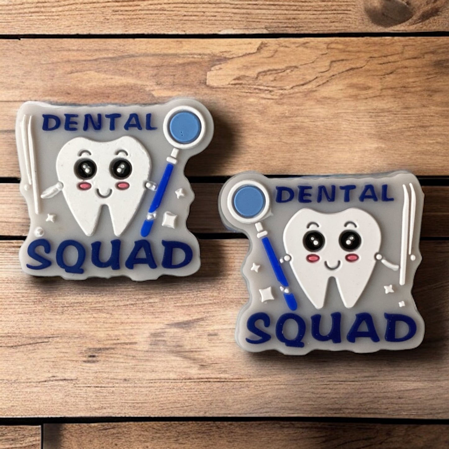 T92 - "Dental Squad” Silicone Focal Bead (1 Count)