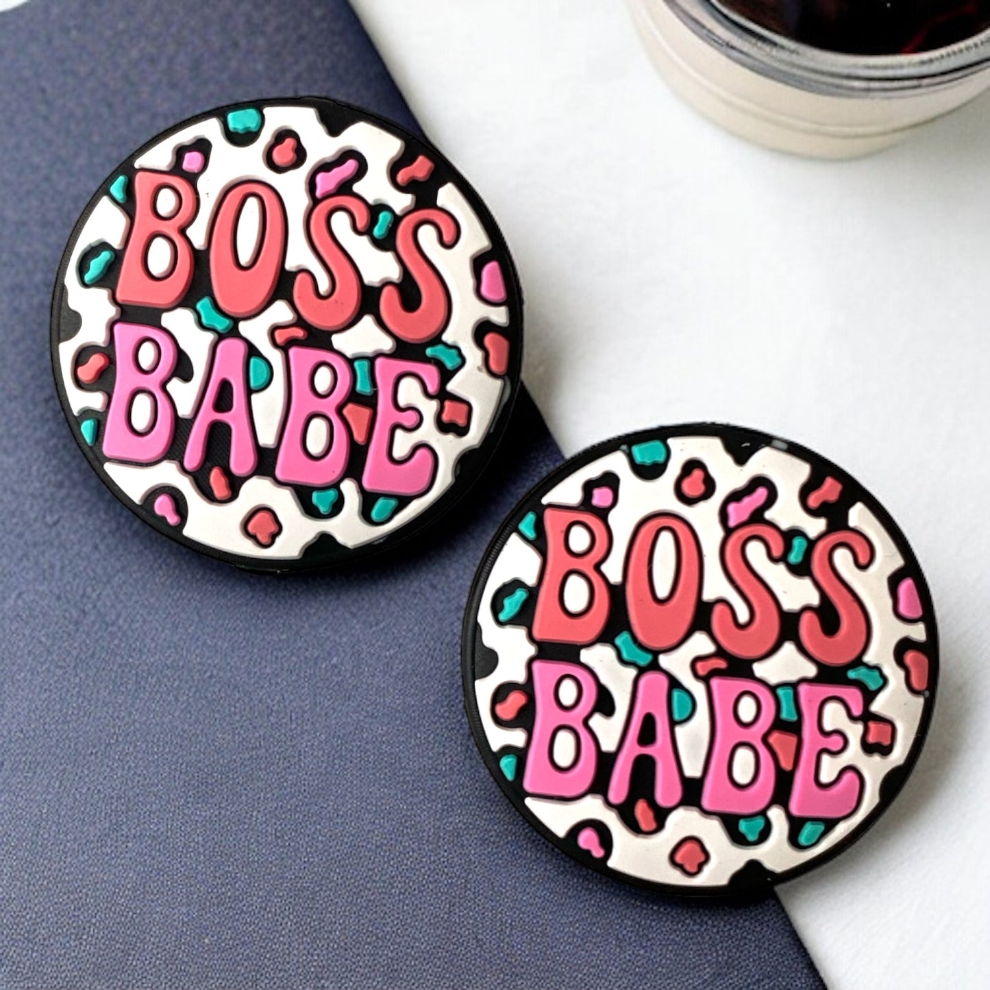 h1006  - “Boss Babe” Silicone Focal Bead (1 Count)