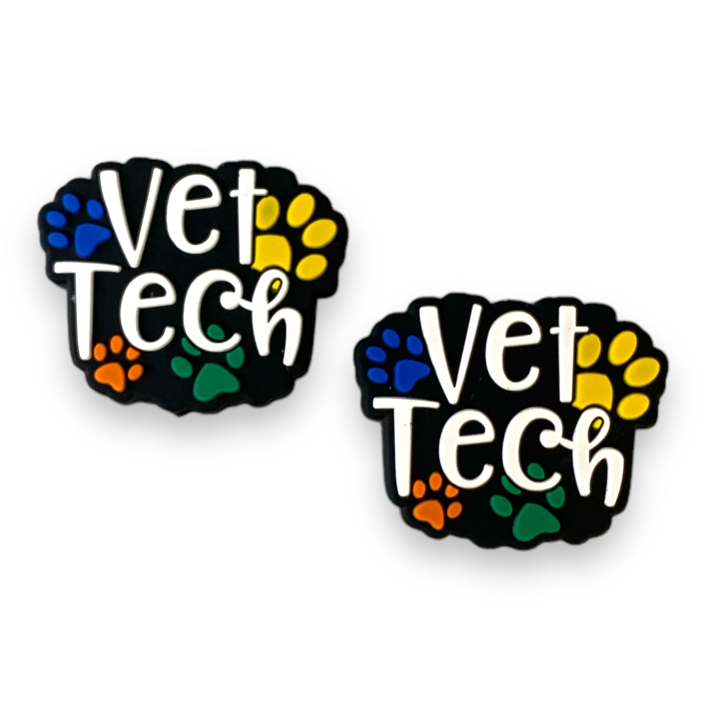 X267 - "Vet Tech" Silicone(1 Count)  Focal Bead 4105