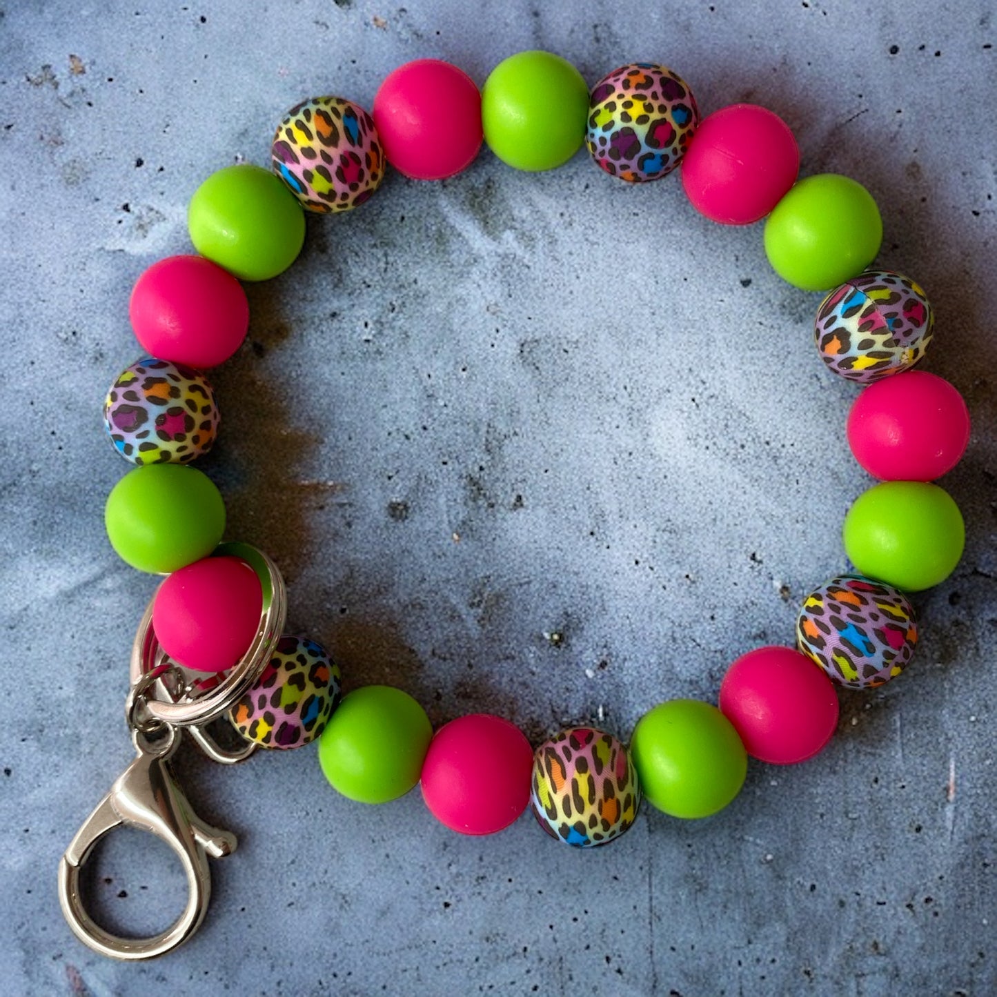 "Leopard Limeade" Wristlet DIY Kit