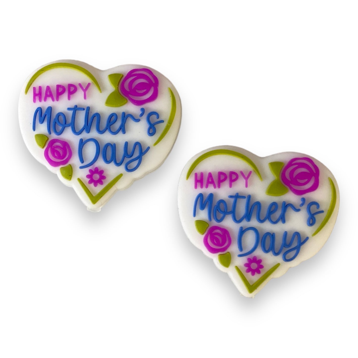 e667  - "Happy Mothers Day"  Silicone(1 Count)  Focal Bead