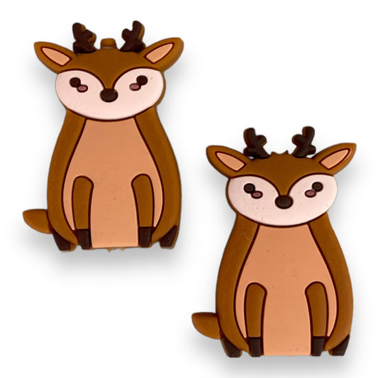 T405 -  "Deer" Silicone Focal Bead (1 Count)