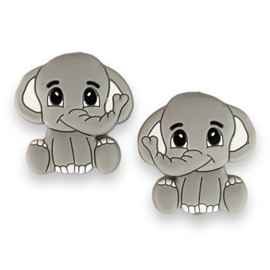 T411 -  "Elephant" Silicone Focal Bead (1 Count)