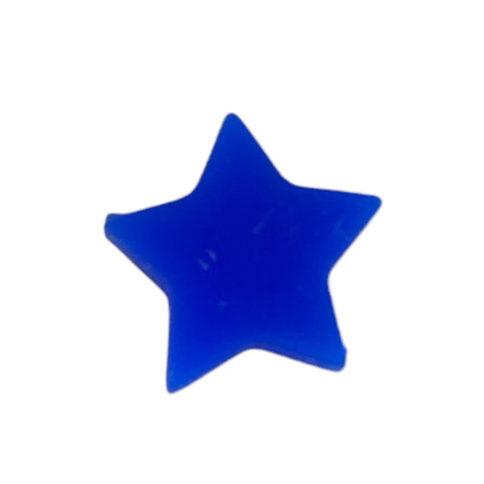 T230- 15mm Royal Blue  Silicone Star Bead