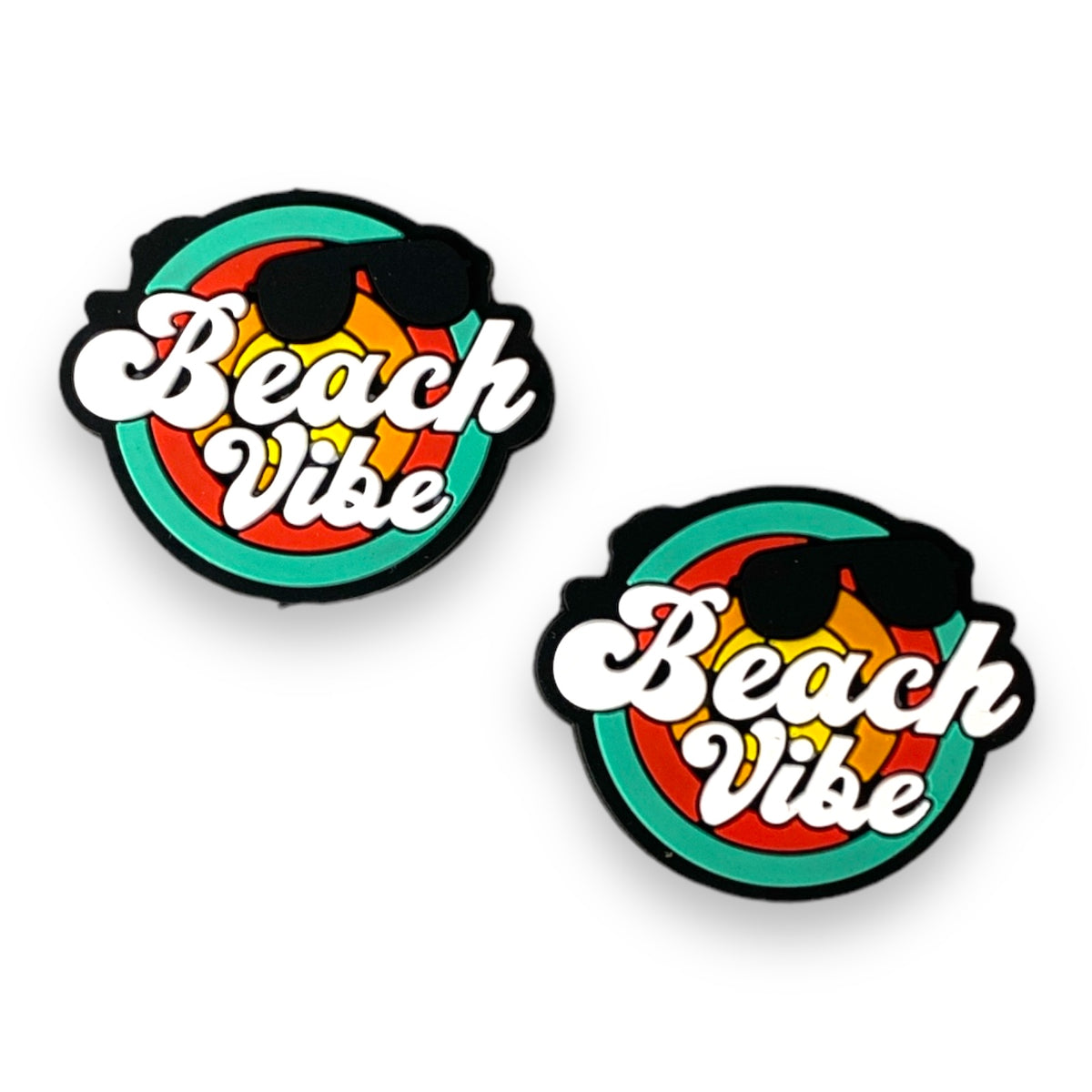 h994-  "Beach Vibes" Silicone Focal Bead (1 Count)