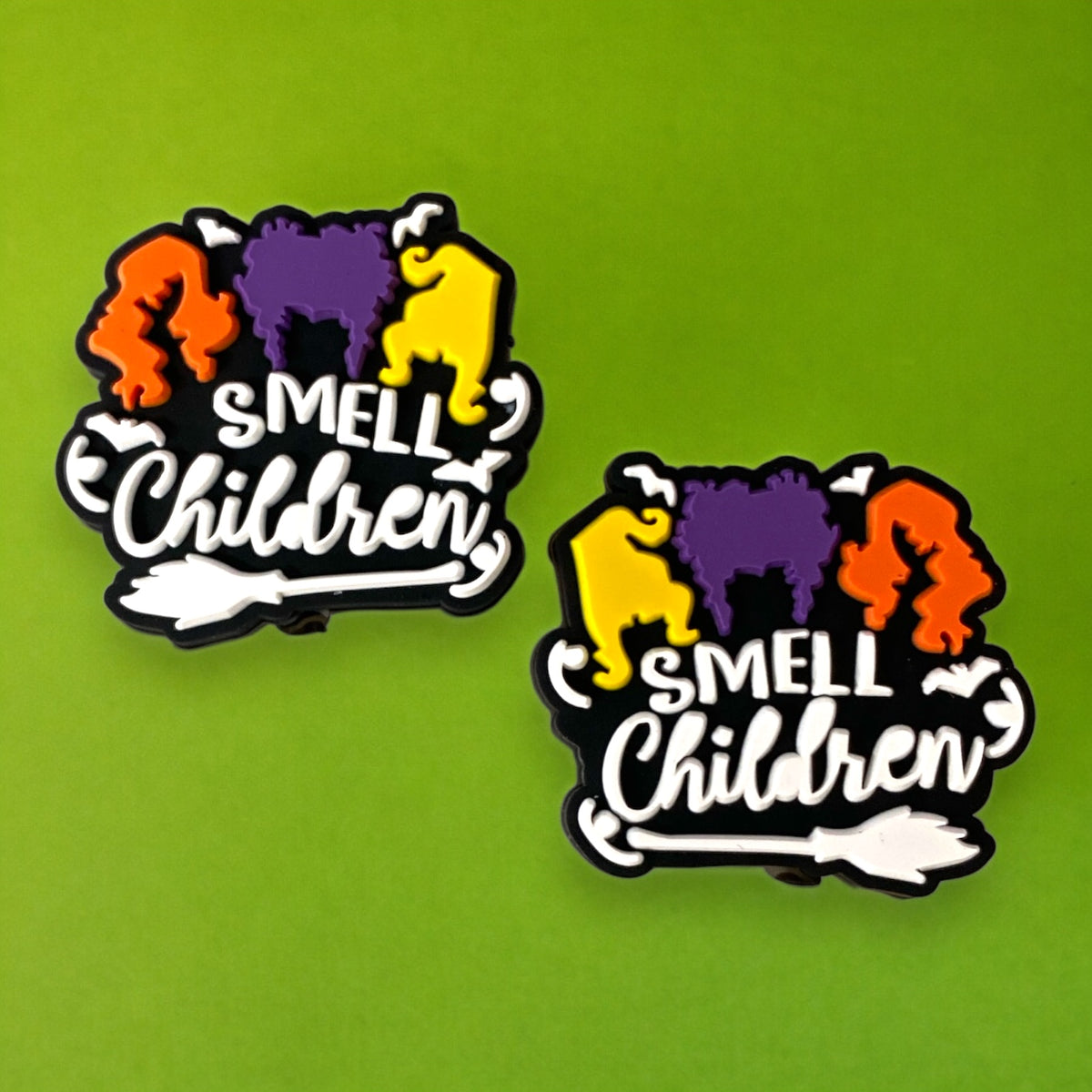 h923-  "Smell Children" Silicone Focal Bead (1 Count)