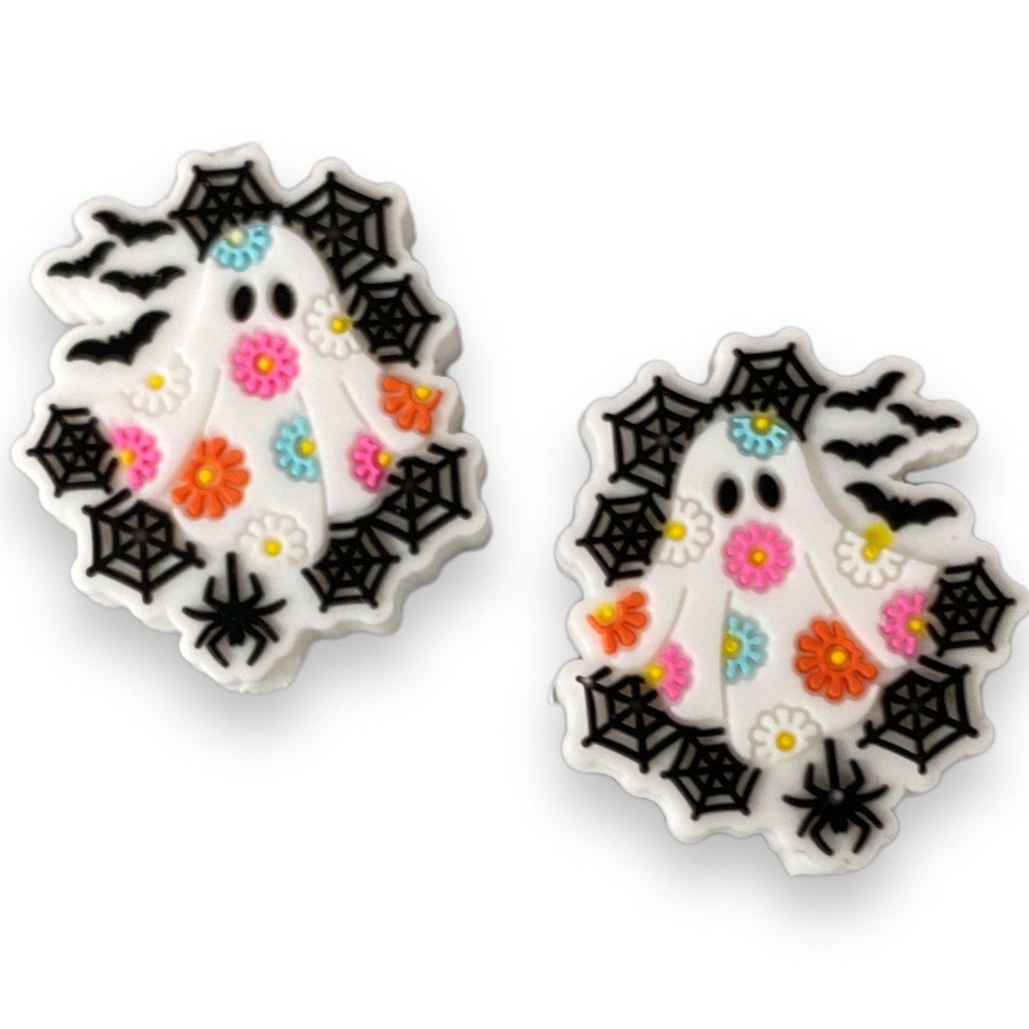 h922-  "Web Ghost" Silicone Focal Bead (1 Count)