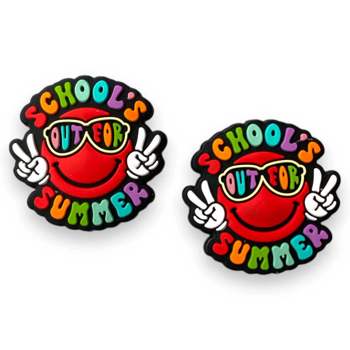 X316- Schools Out For The Summer  Focal (1 Count) Bead Silicone