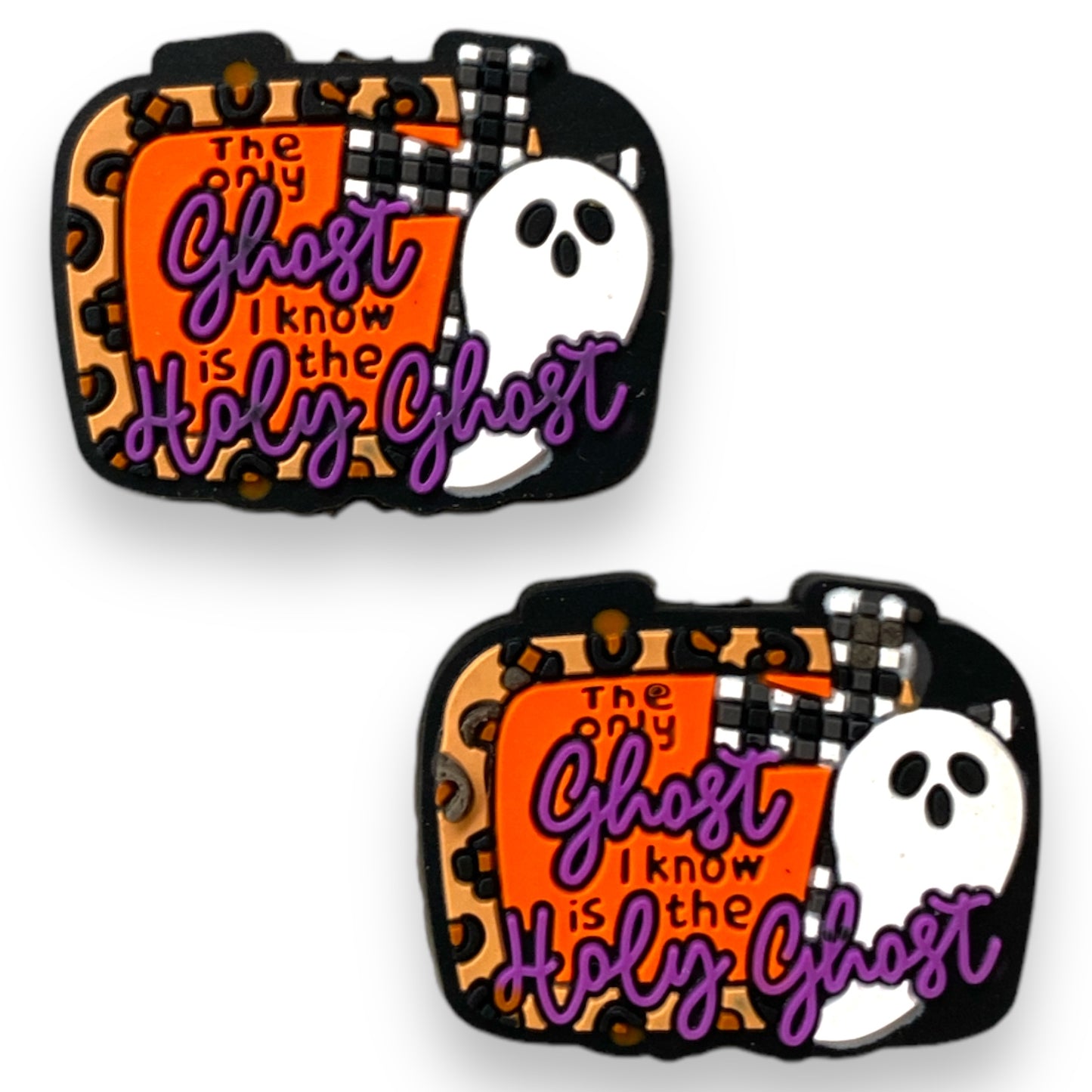 h836- The Only Ghost I Know Is The Holy Ghost Focal (1 Count) Bead Silicone