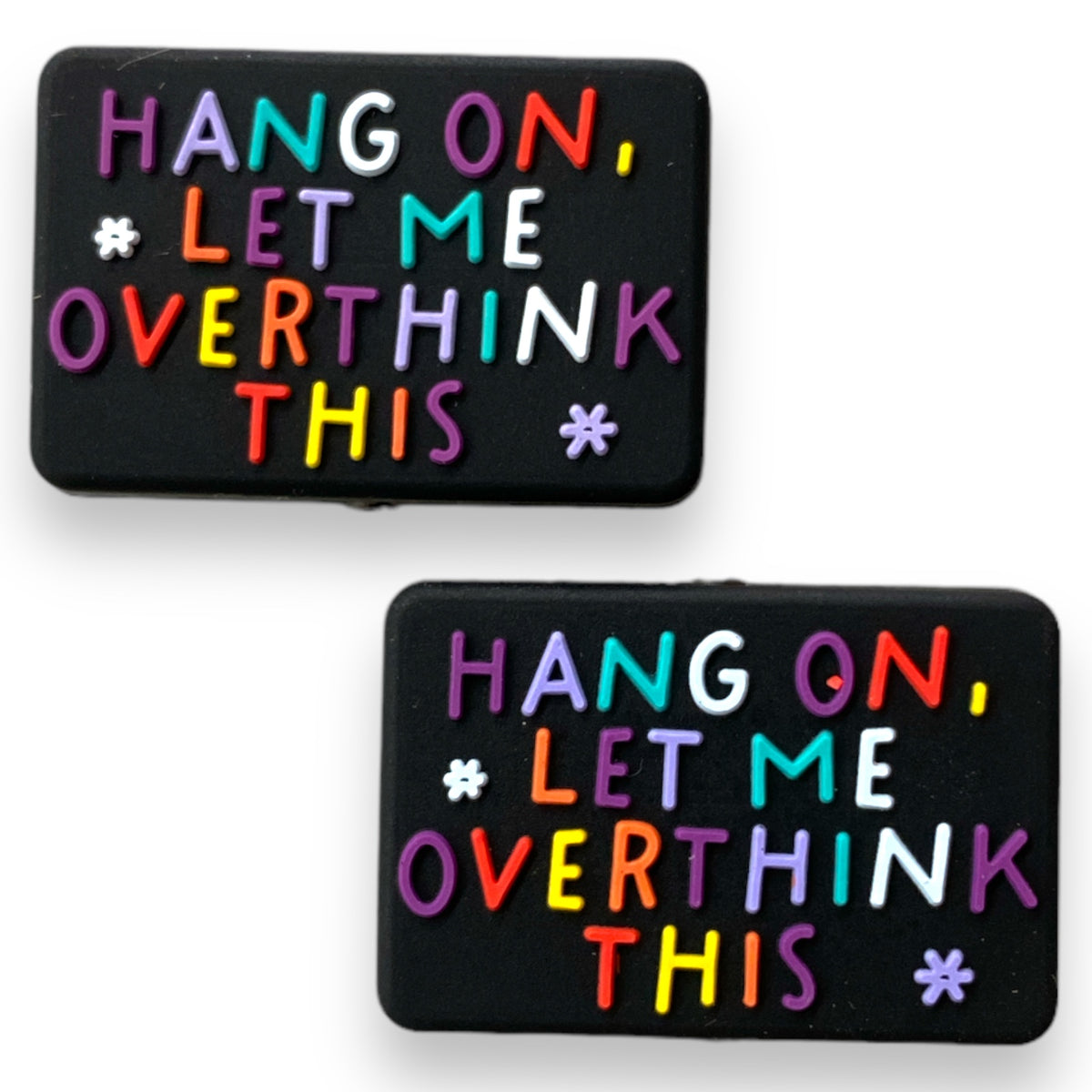 h1069  - Hang On, Let Me Overthink This  Focal (1 Count) Bead Silicone