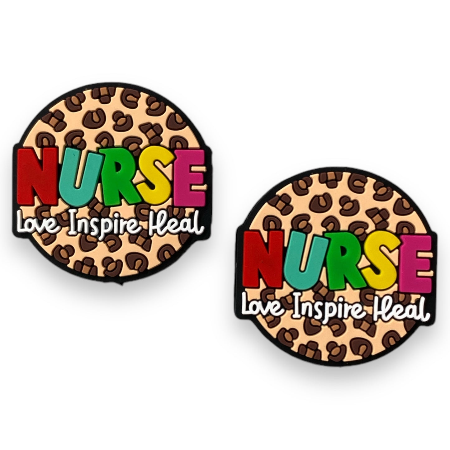 T152- Nurse: Love Inspire Heal Focal (1 Count) Bead Silicone