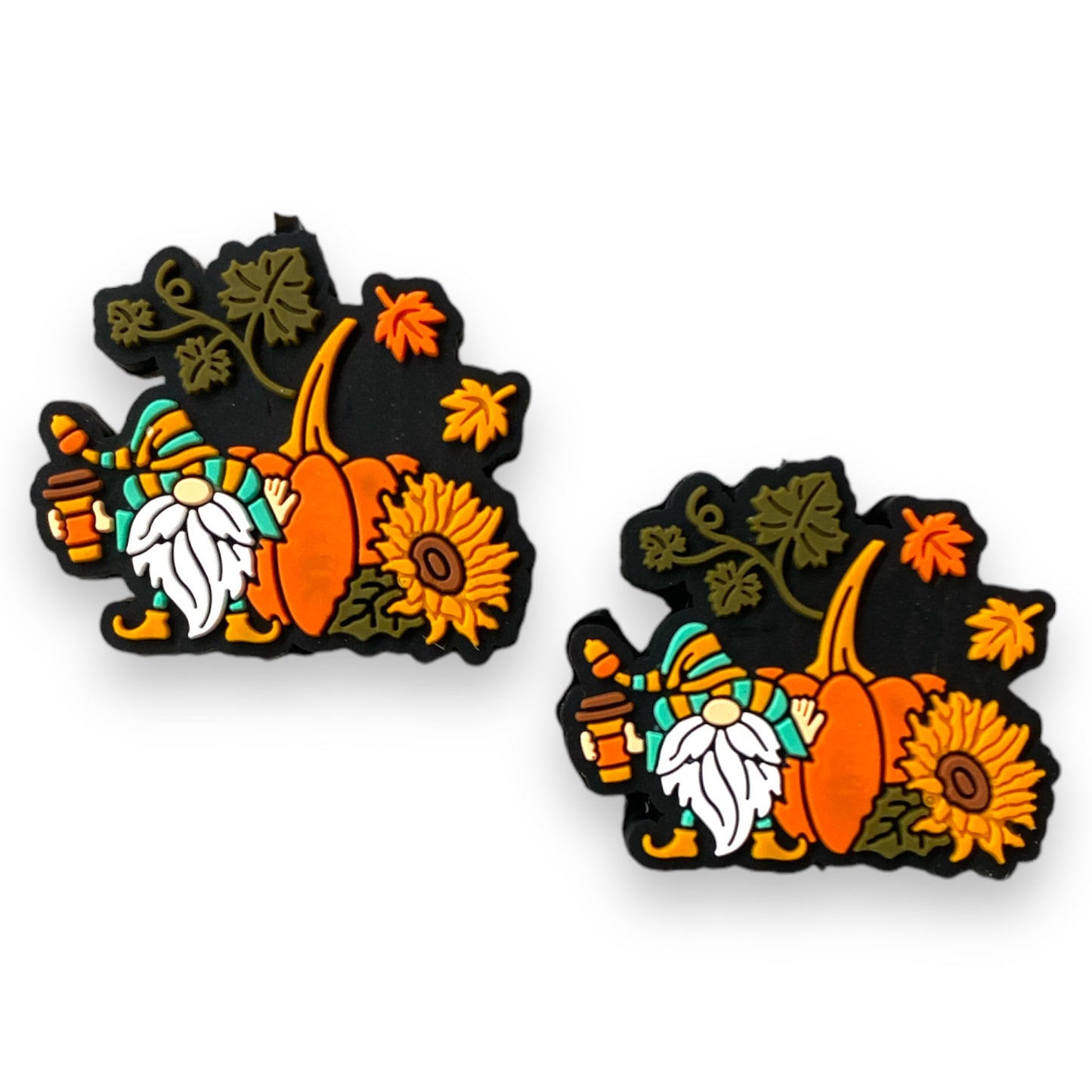 h933- Fall Gnome Focal (1 Count) Bead Silicone