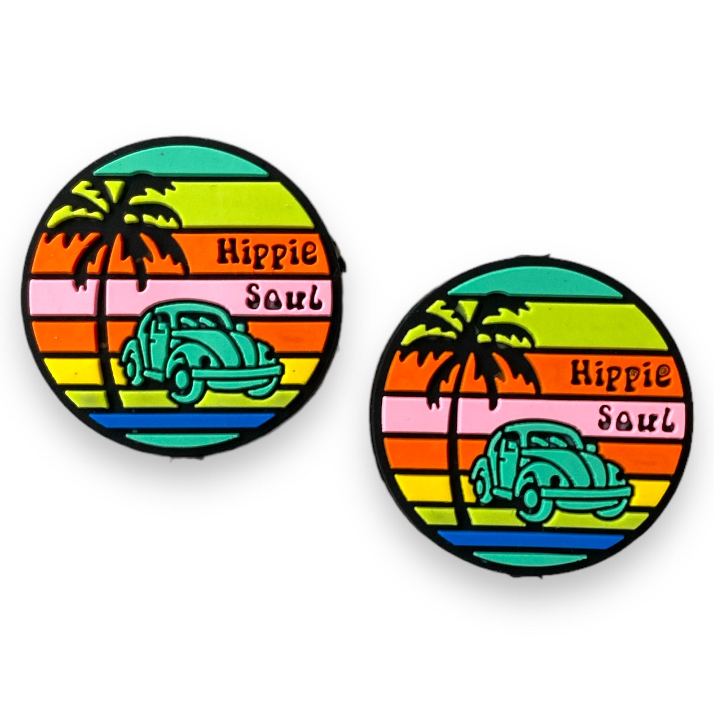 h1064- Hippie Soul  Focal (1 Count) Bead Silicone