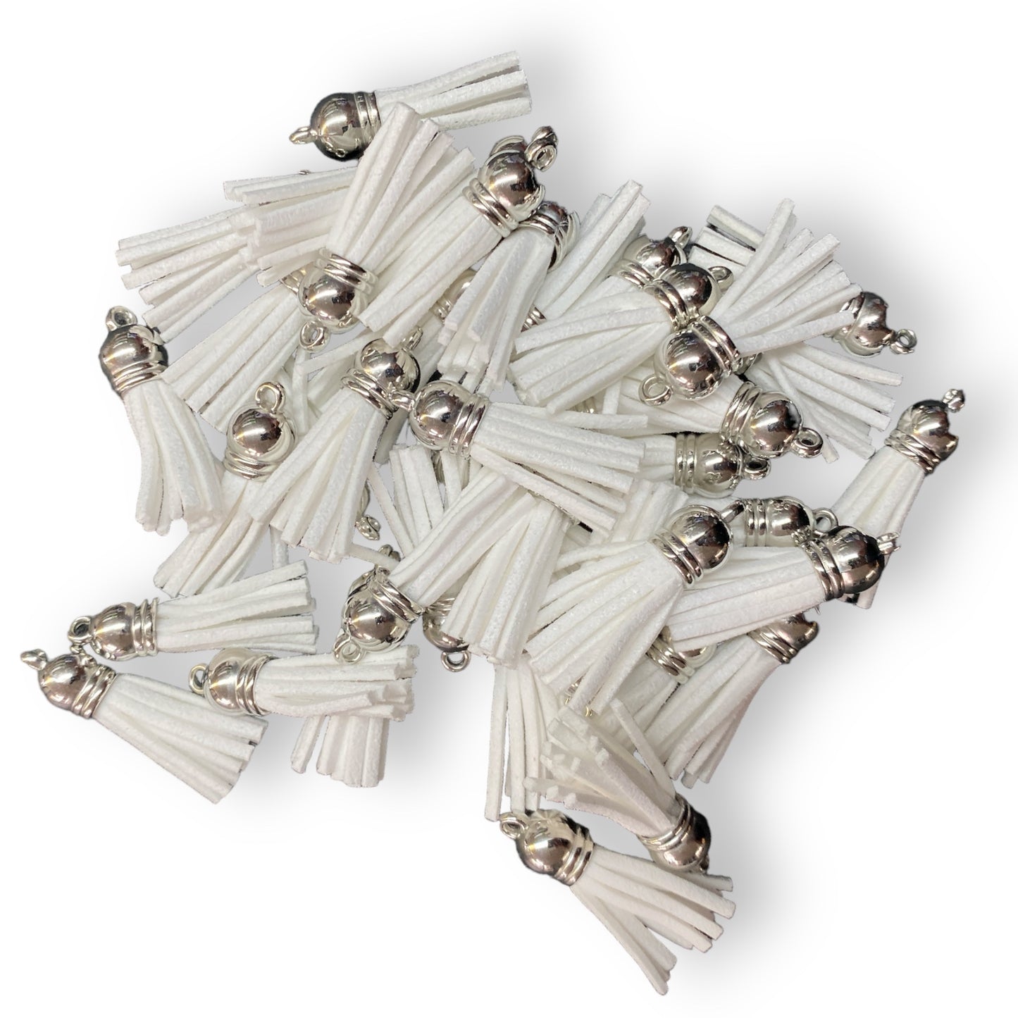 Q-A174- White  1" Tassel (1 Count)