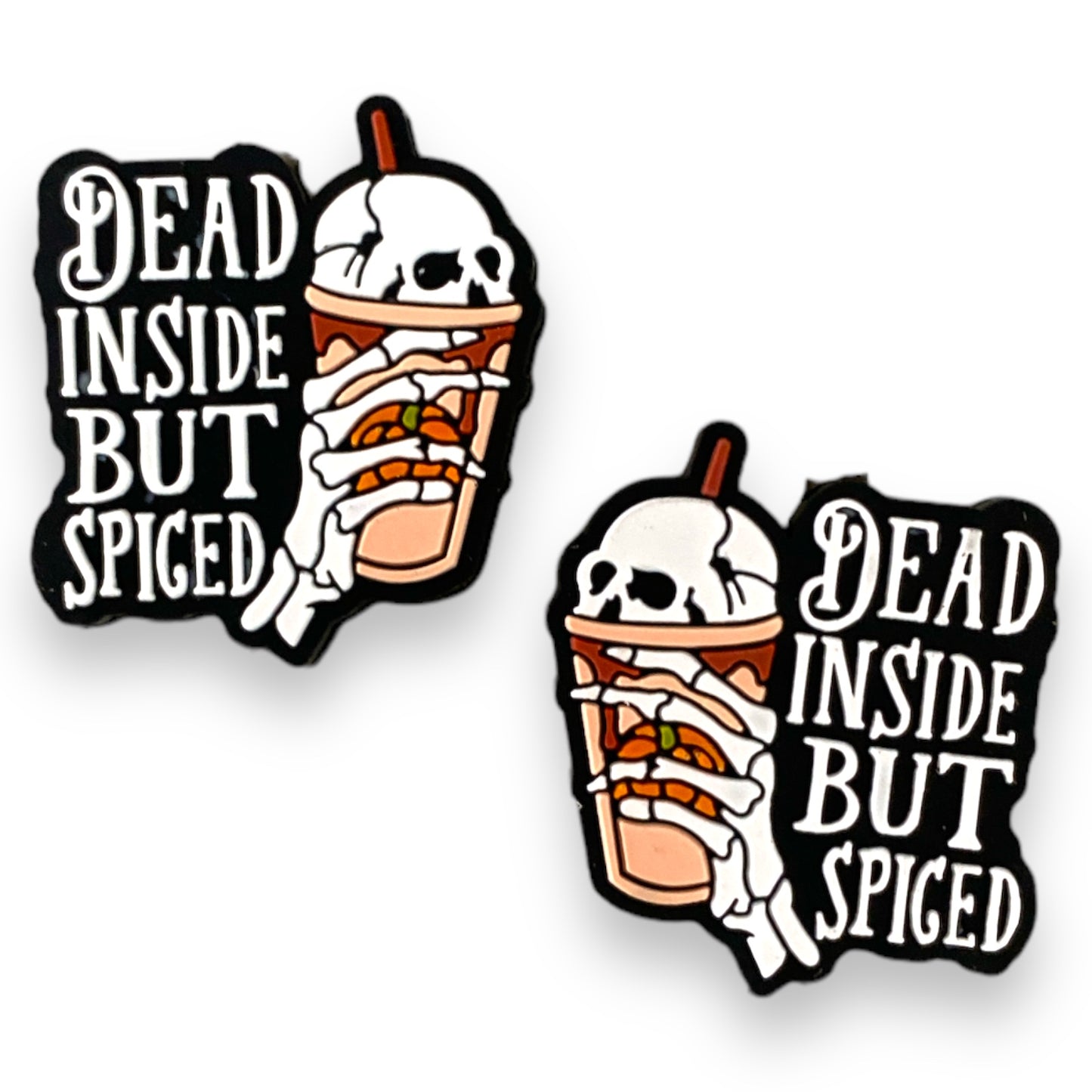 h968- Dead Inside But Spiced Silicone Focal Bead (1 Count)